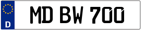 Trailer License Plate